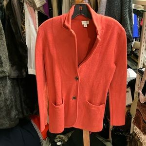 J. Crew orange cardigan